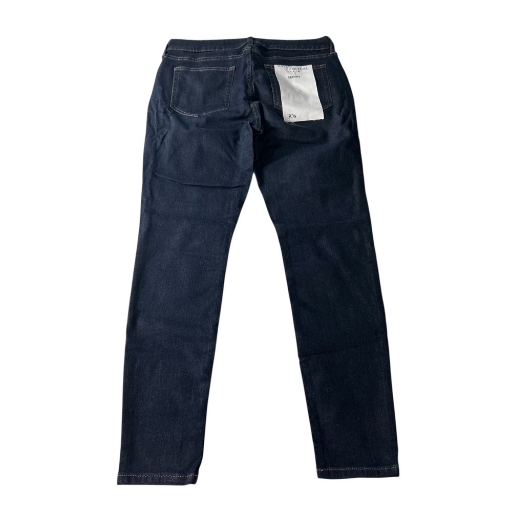Daily Ritual Women's Jeans 30s Blue Denim 5 Pockets Skinny 30x26.5 - Picture 2 of 13